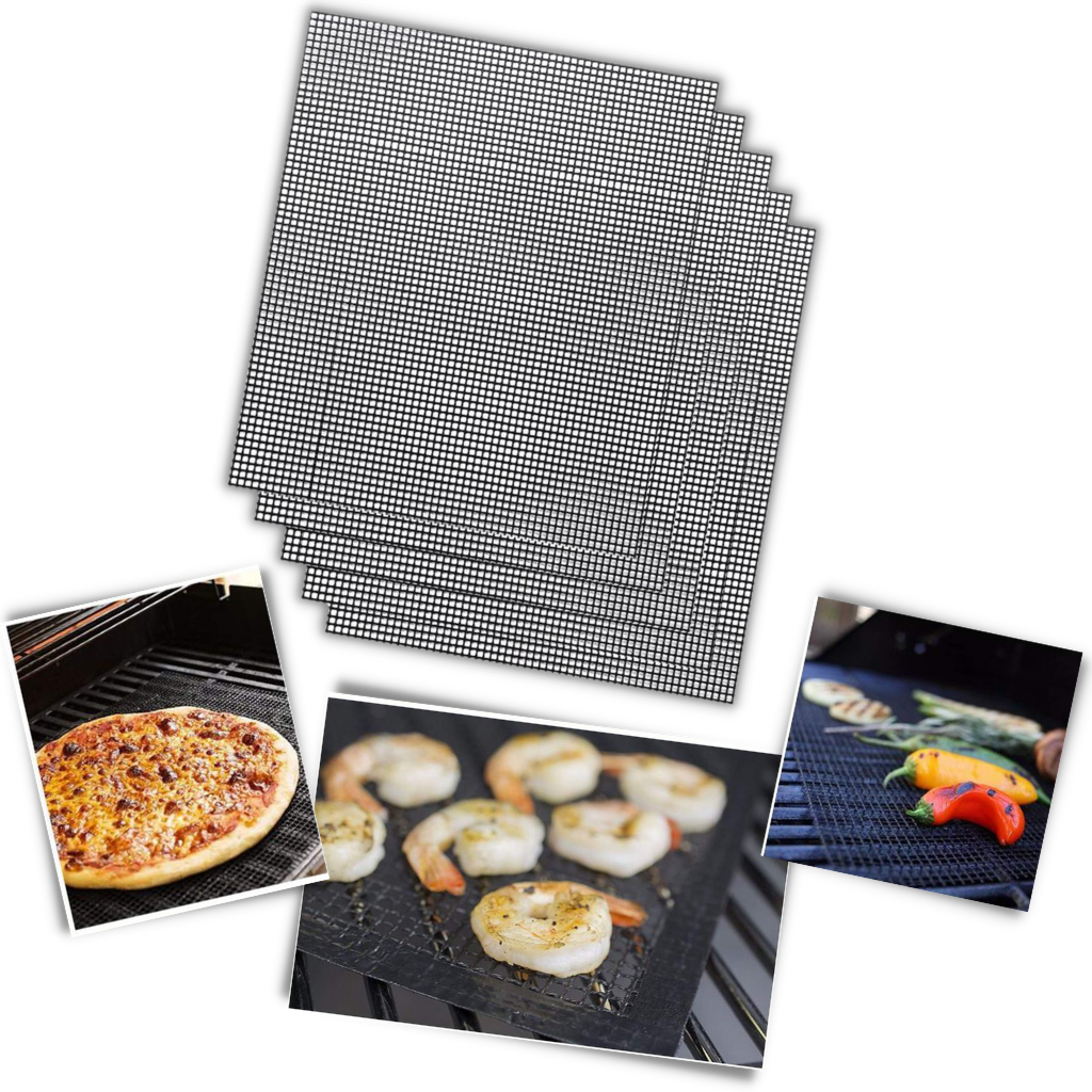 5 Tappetini per barbecue antiaderenti - Ozayti