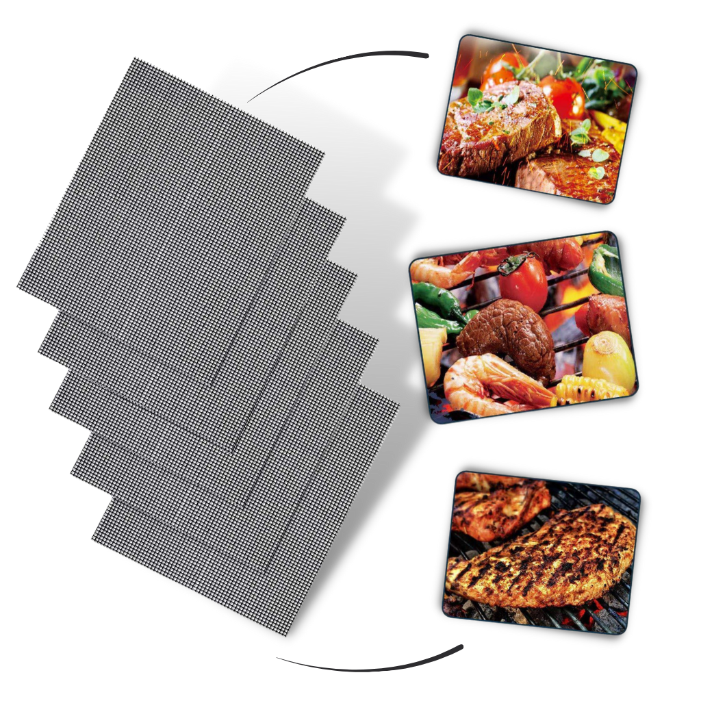 5 Tappetini per barbecue antiaderenti - Ozayti