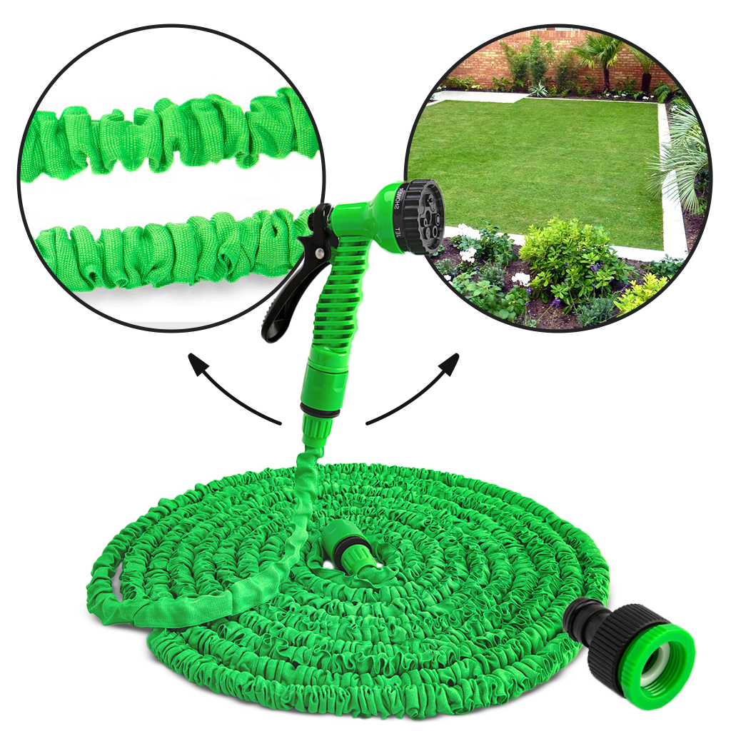 Tubo da giardino espandibile da 7,5 m con pistola a spruzzo - Ozerty