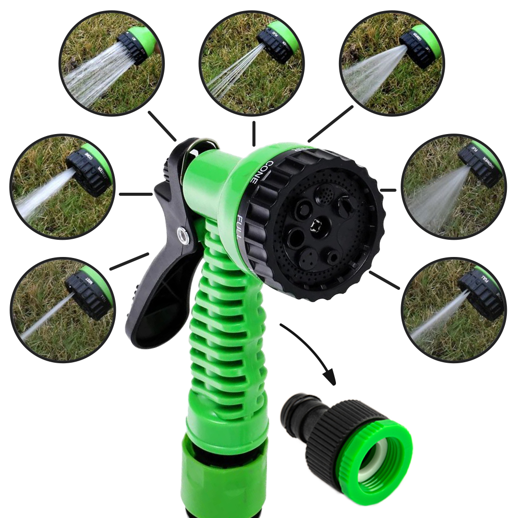 Tubo da giardino espandibile da 7,5 m con pistola a spruzzo - Ozerty