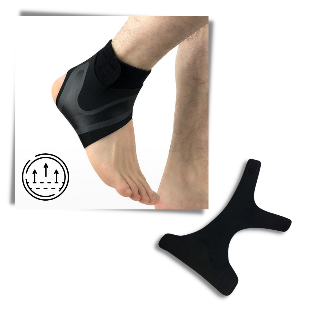 Supporto elastico traspirante per la caviglia - Ozerty