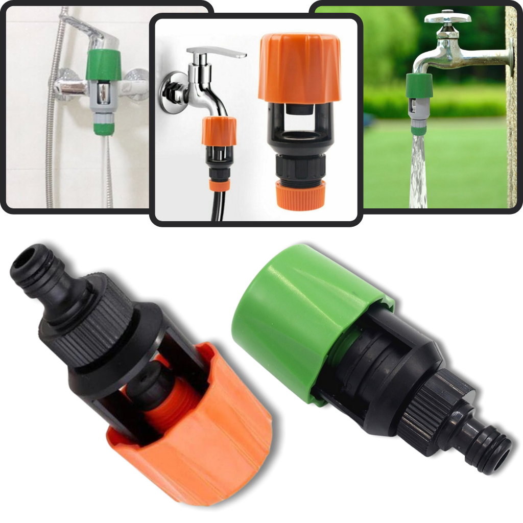 Connettore universale per tubo da giardino e rubinetto per cucina - Ozerty