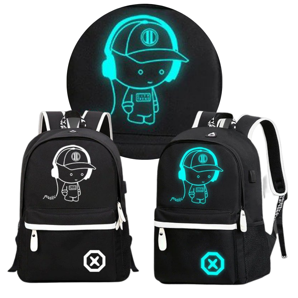 Zaino luminoso per laptop in stile anime - Ozerty