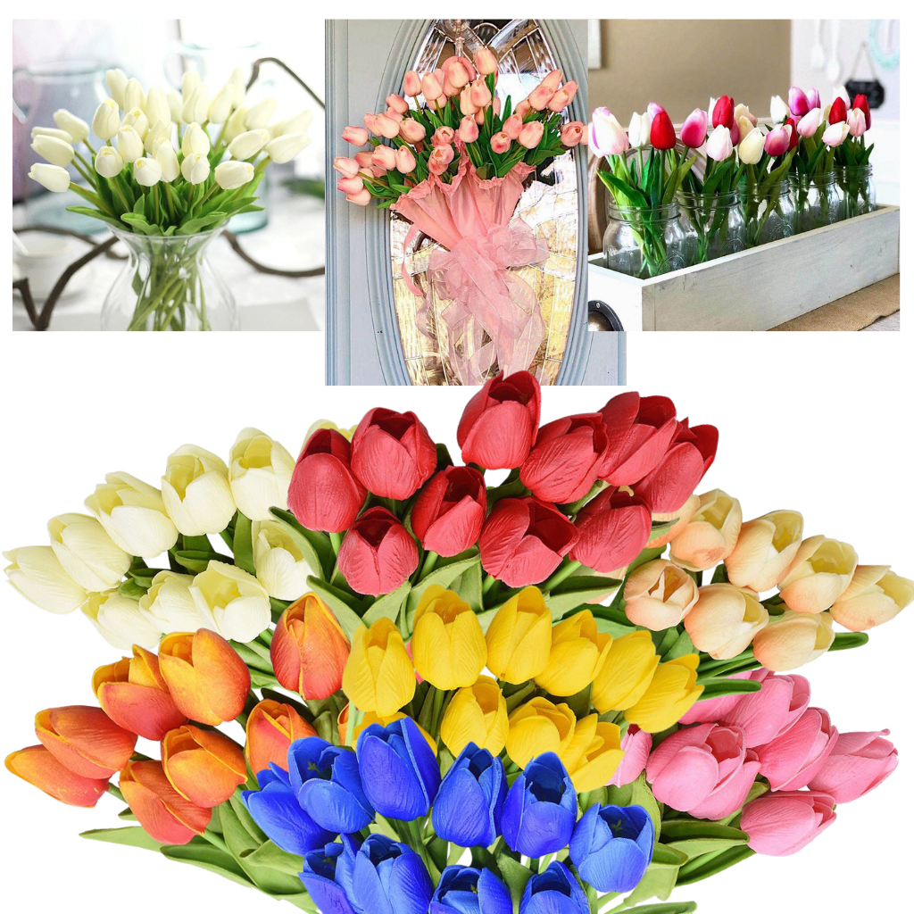 Fiore di tulipano artificiale (10 pezzi) - Ozerty