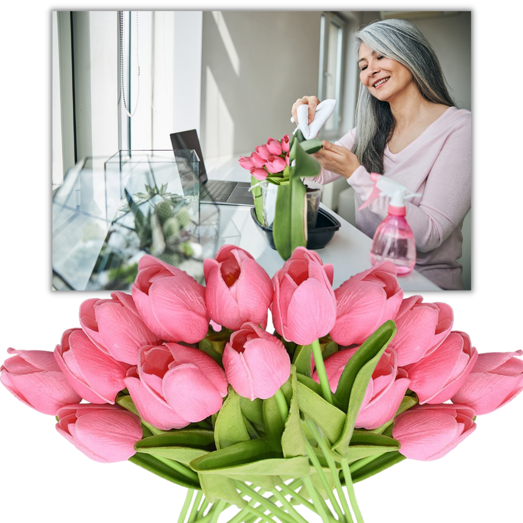 Fiore di tulipano artificiale (10 pezzi) - Ozerty