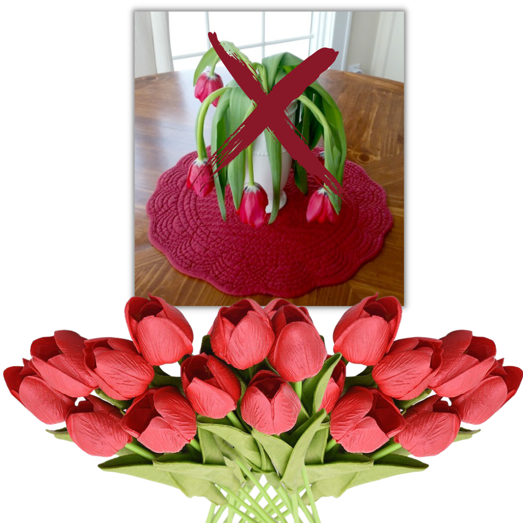 Fiore di tulipano artificiale (10 pezzi) - Ozerty