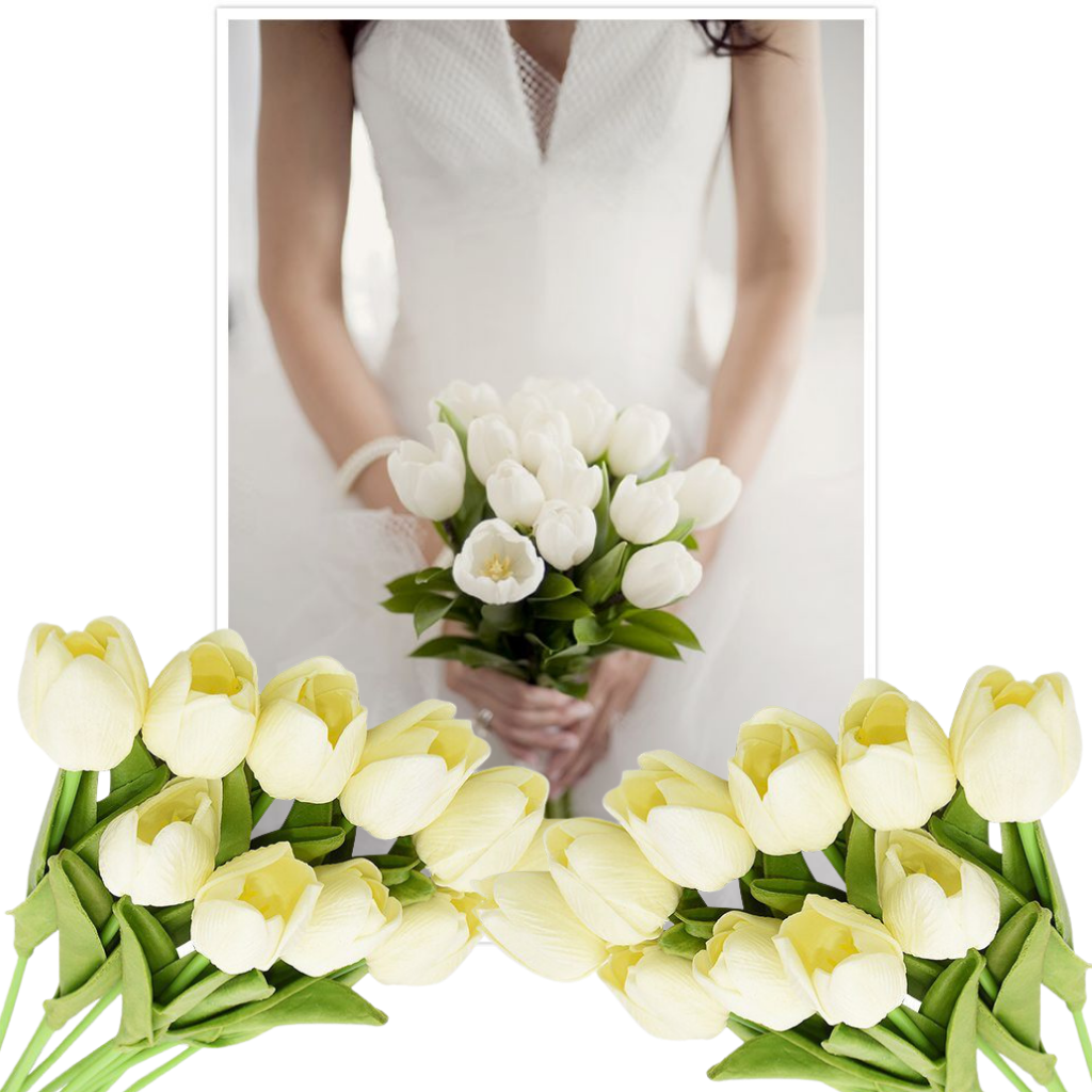 Fiore di tulipano artificiale (10 pezzi) - Ozerty