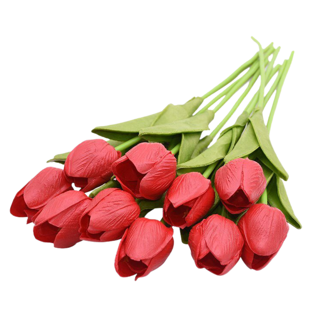 Fiore di tulipano artificiale (10 pezzi)