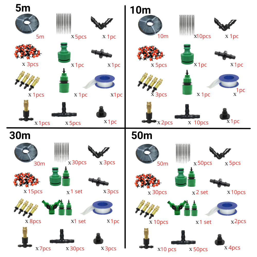 Kit per l'irrigazione del giardino - Ozerty