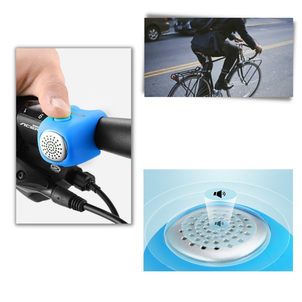 Clacson per bici impermeabile in silicone - Ozerty