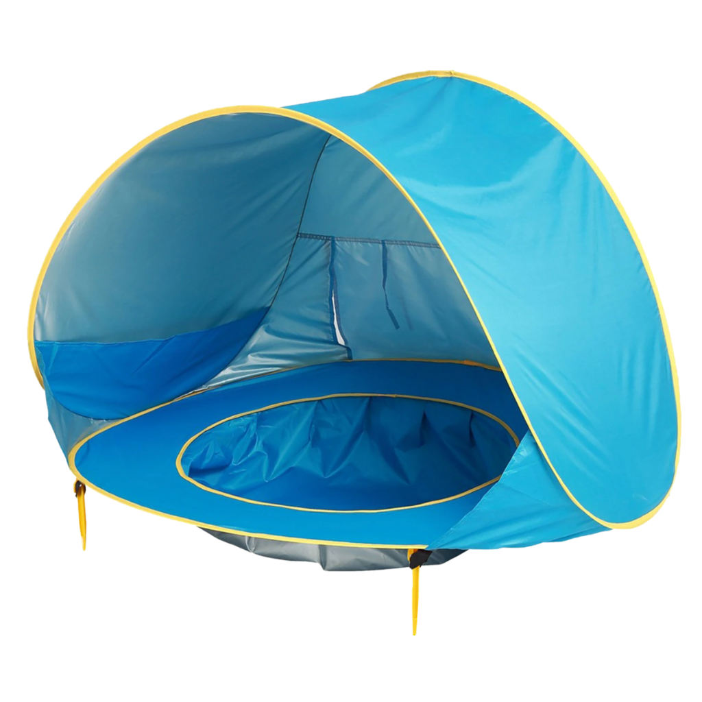 Tenda da spiaggia portatile per bambini con mini piscina - Ozerty