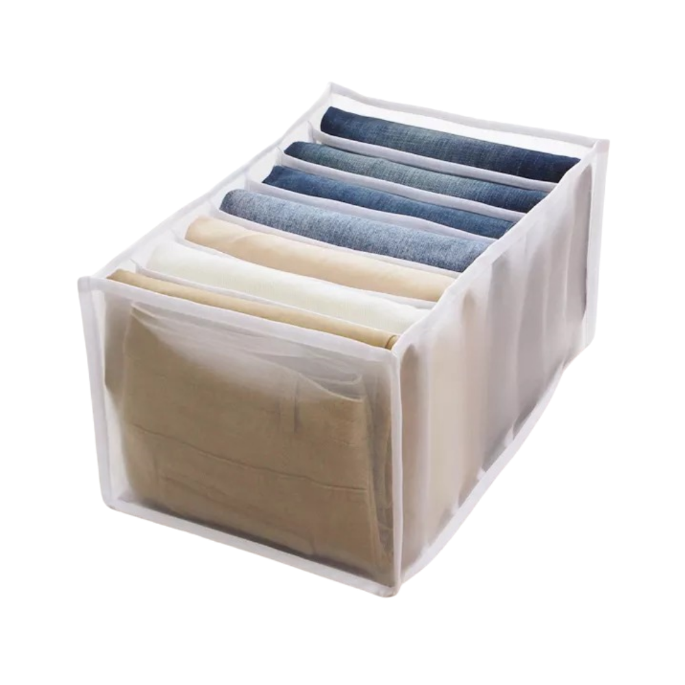Organizzatore di abiti guardaroba a mesh