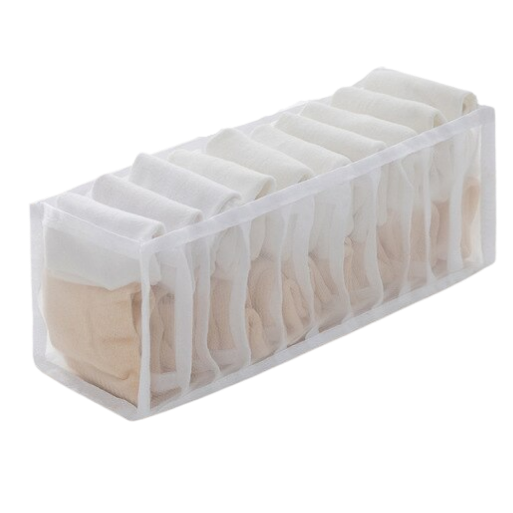 Organizzatore di abiti guardaroba a mesh
