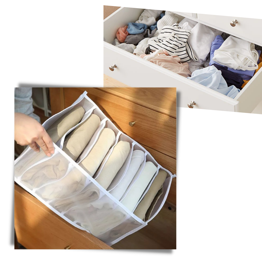 Organizzatore di abiti guardaroba a mesh - Ozerty