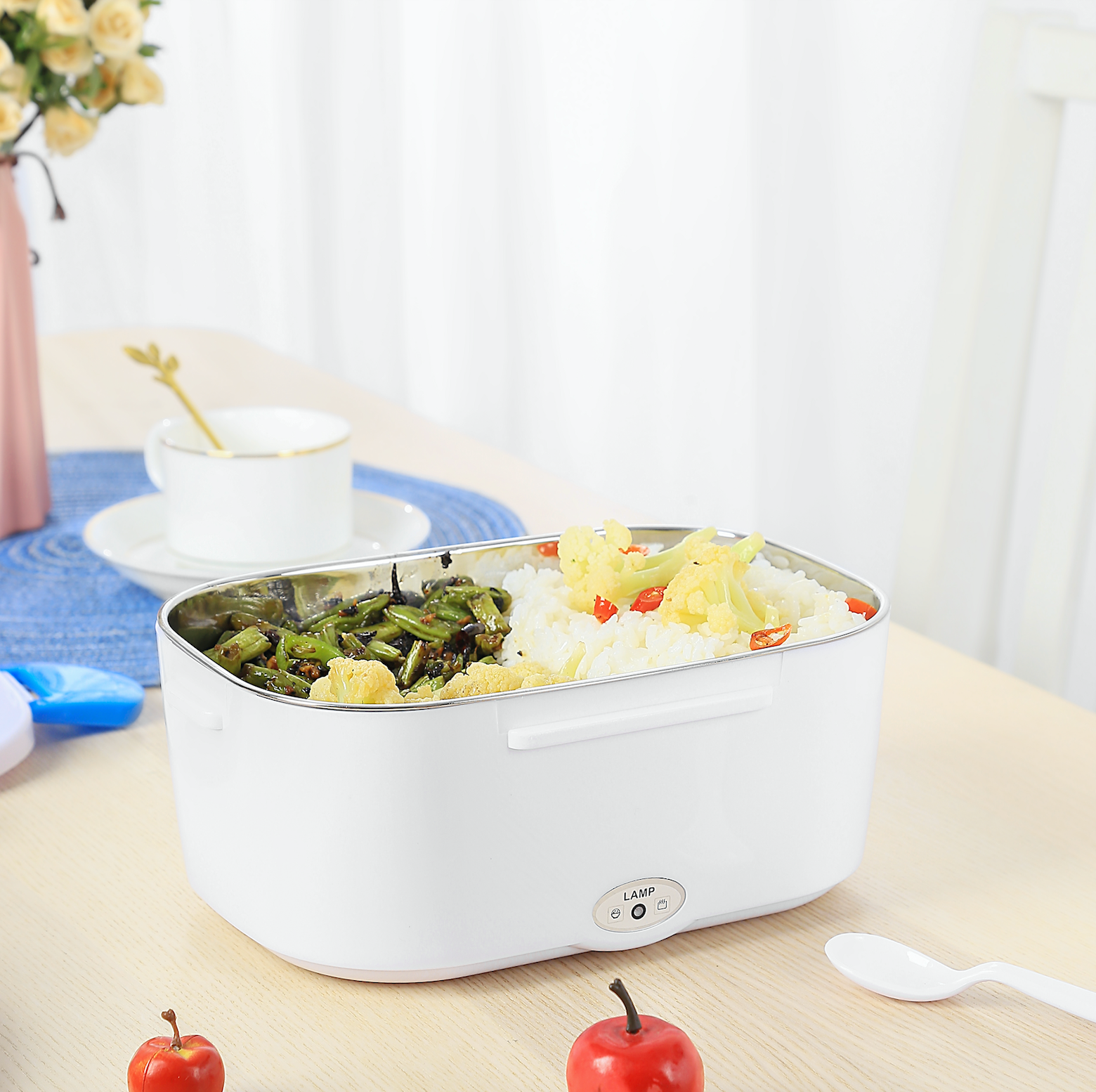 Porta pranzo ermetico elettrico 2 scomparti