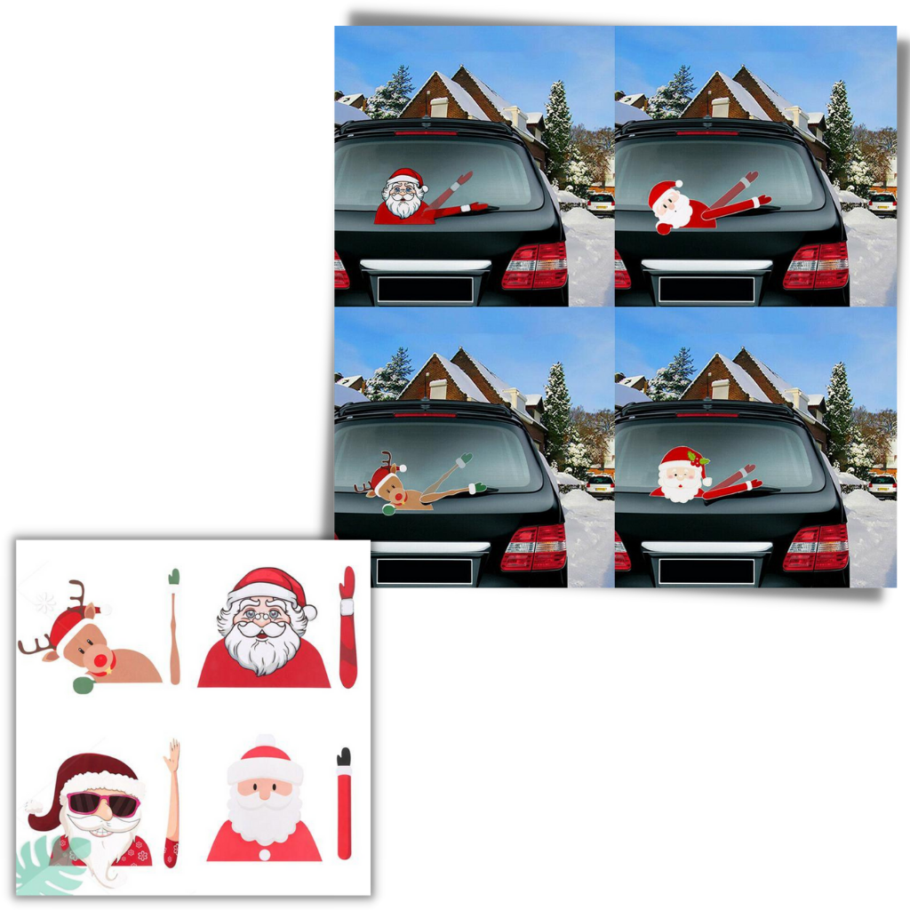 Adesivo per tergicristalli di natale - Ozerty