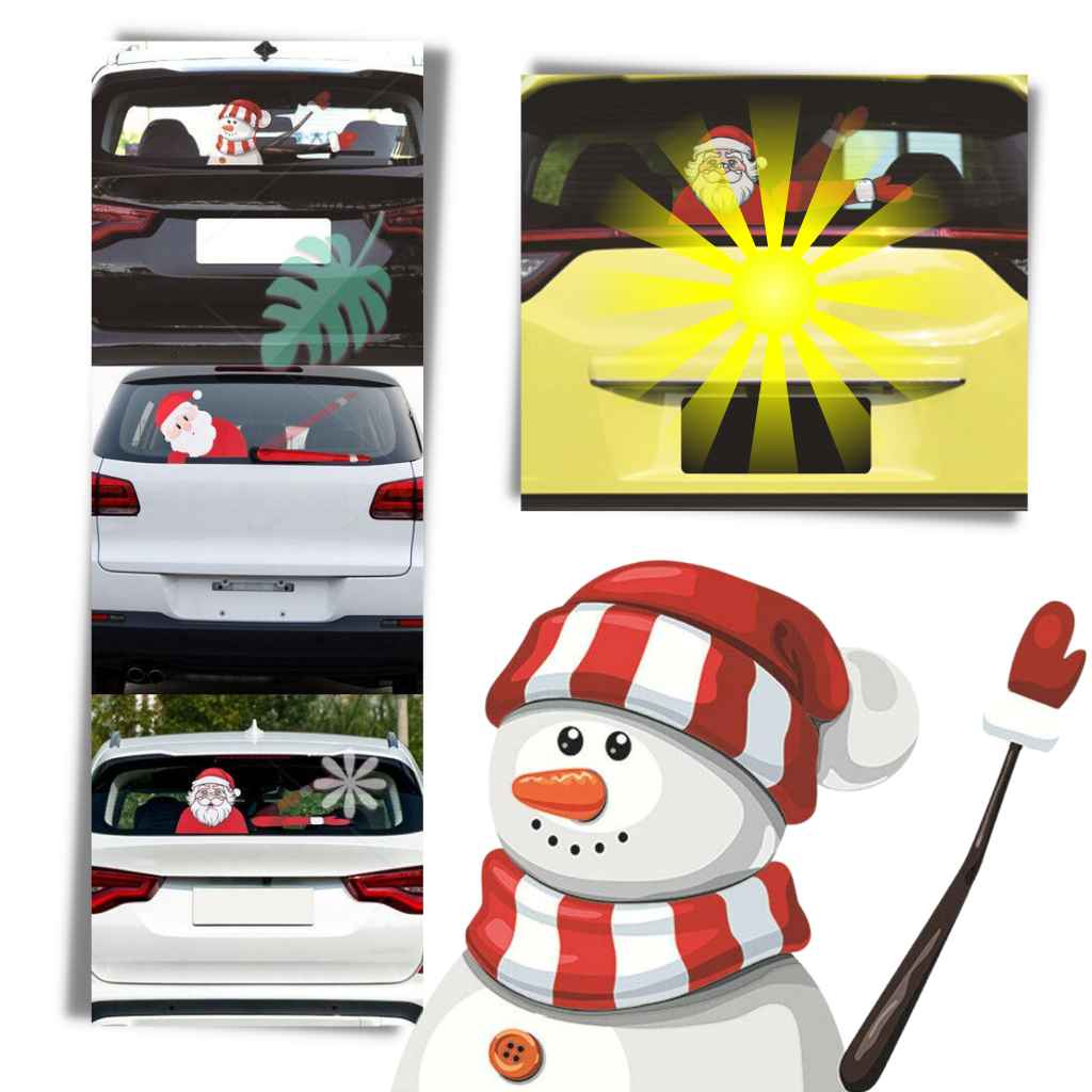 Adesivo per tergicristalli di natale