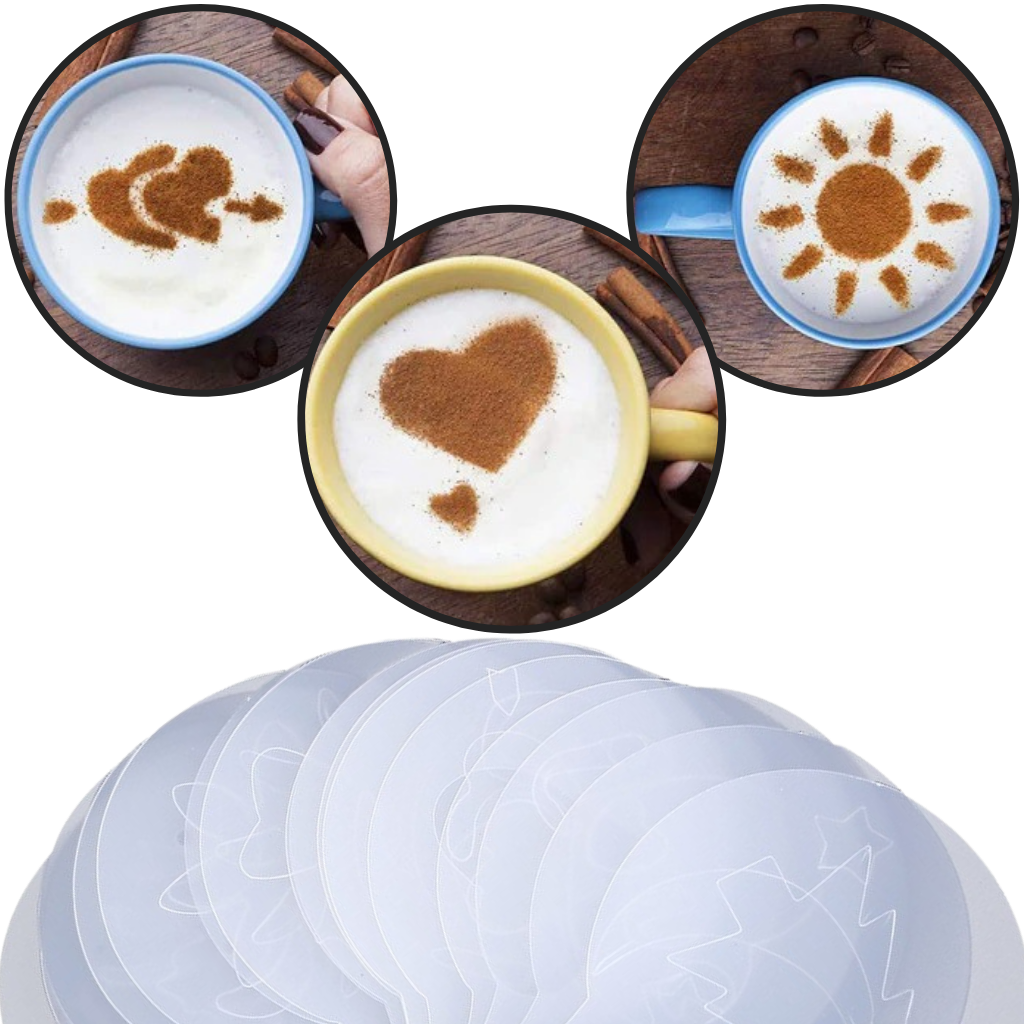 Stencil per caffè (16 pezzi) - Ozerty