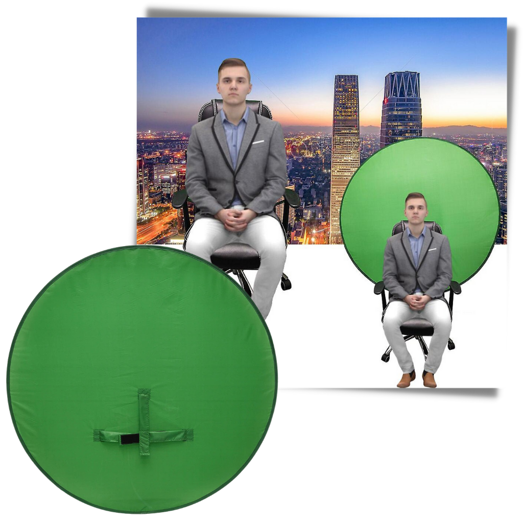 Schermo verde pieghevole per sedia - Ozerty