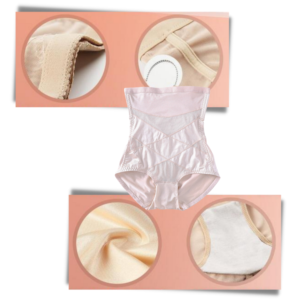 Shapewear a compressione incrociata che dimagrisce gli addominali  - Ozerty