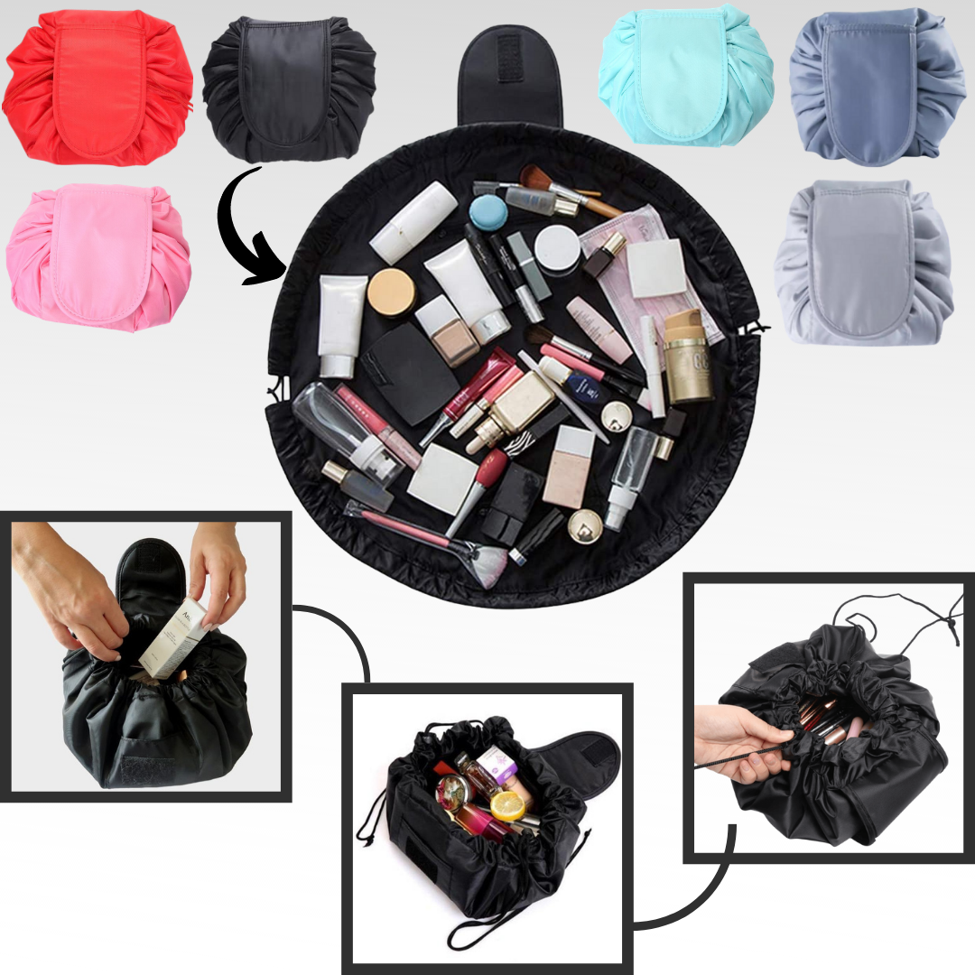Borsa per il trucco pieghevole con coulisse - Ozerty