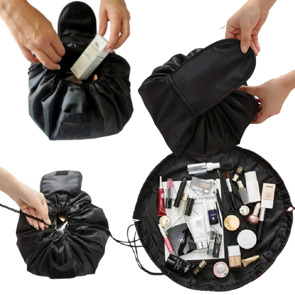 Borsa per il trucco pieghevole con coulisse - Ozerty