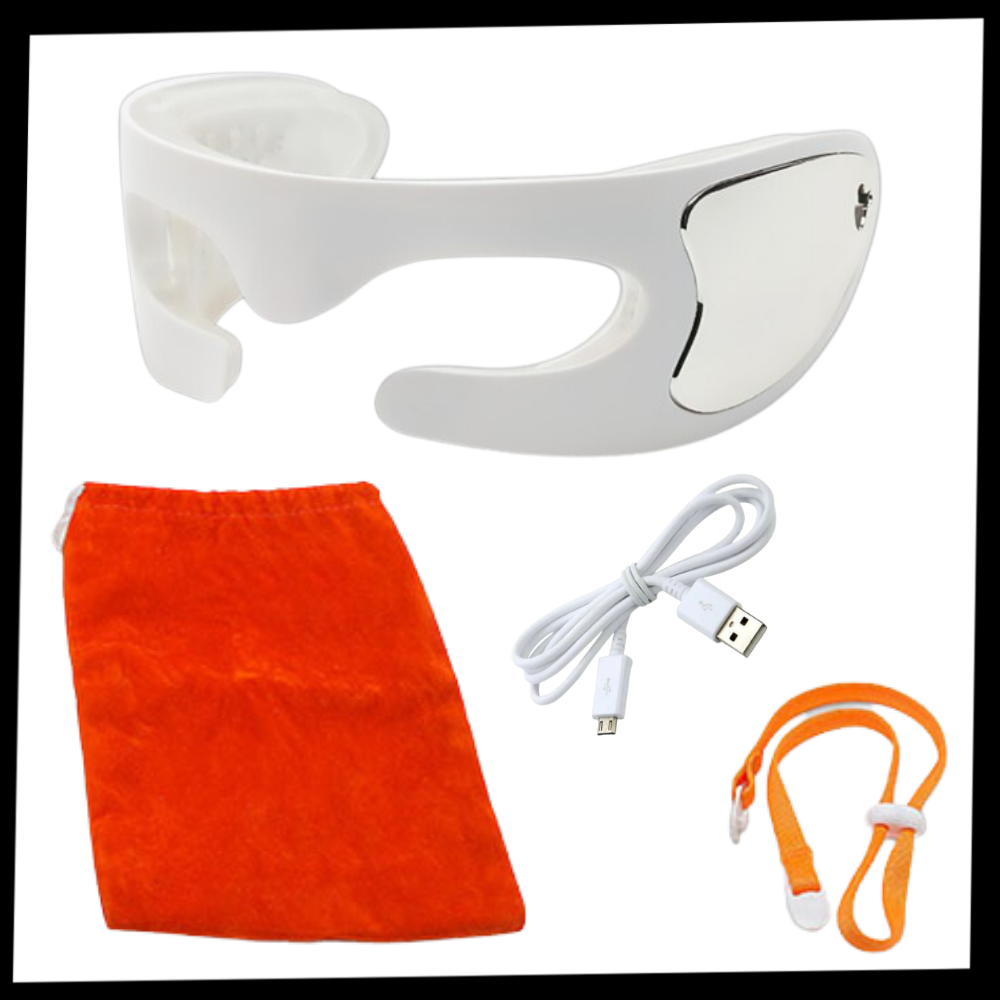 Maschera occhi massaggiante antirughe LED - Ozerty