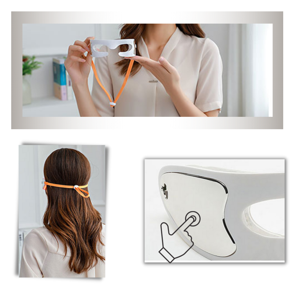 Maschera occhi massaggiante antirughe LED - Ozerty
