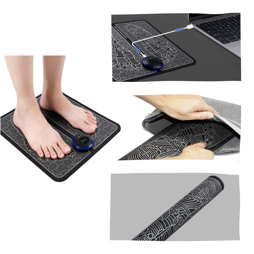 Tappetino elettrico per massaggi ai piedi - Ozerty