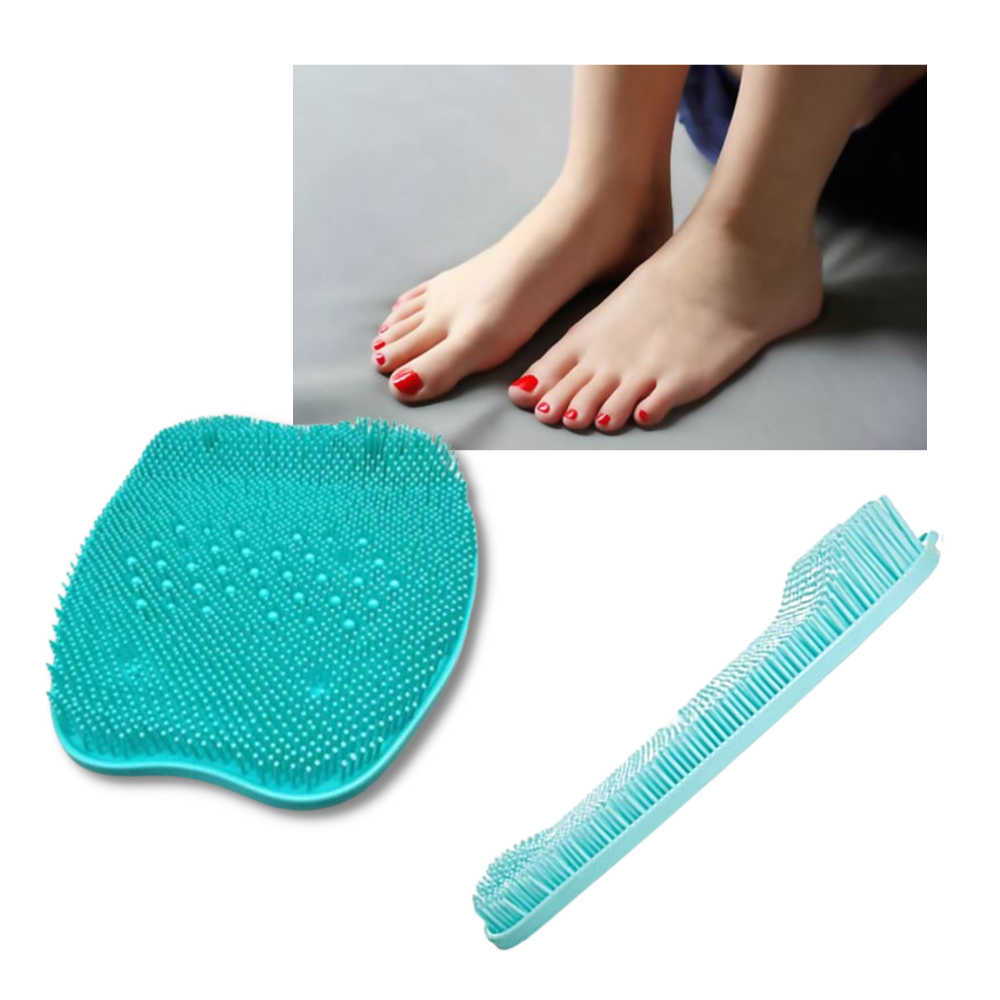 Massaggiatore per piedi da doccia e tappetino detergente - Ozerty