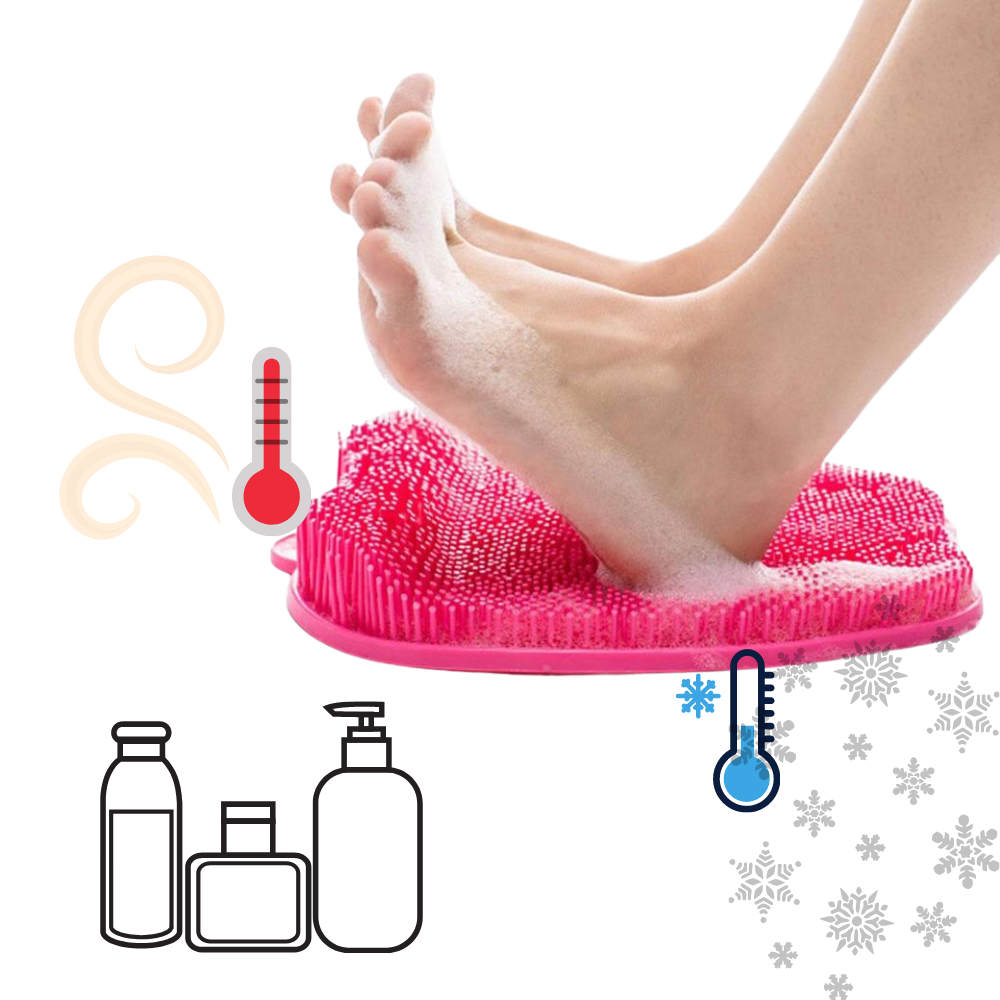 Massaggiatore per piedi da doccia e tappetino detergente