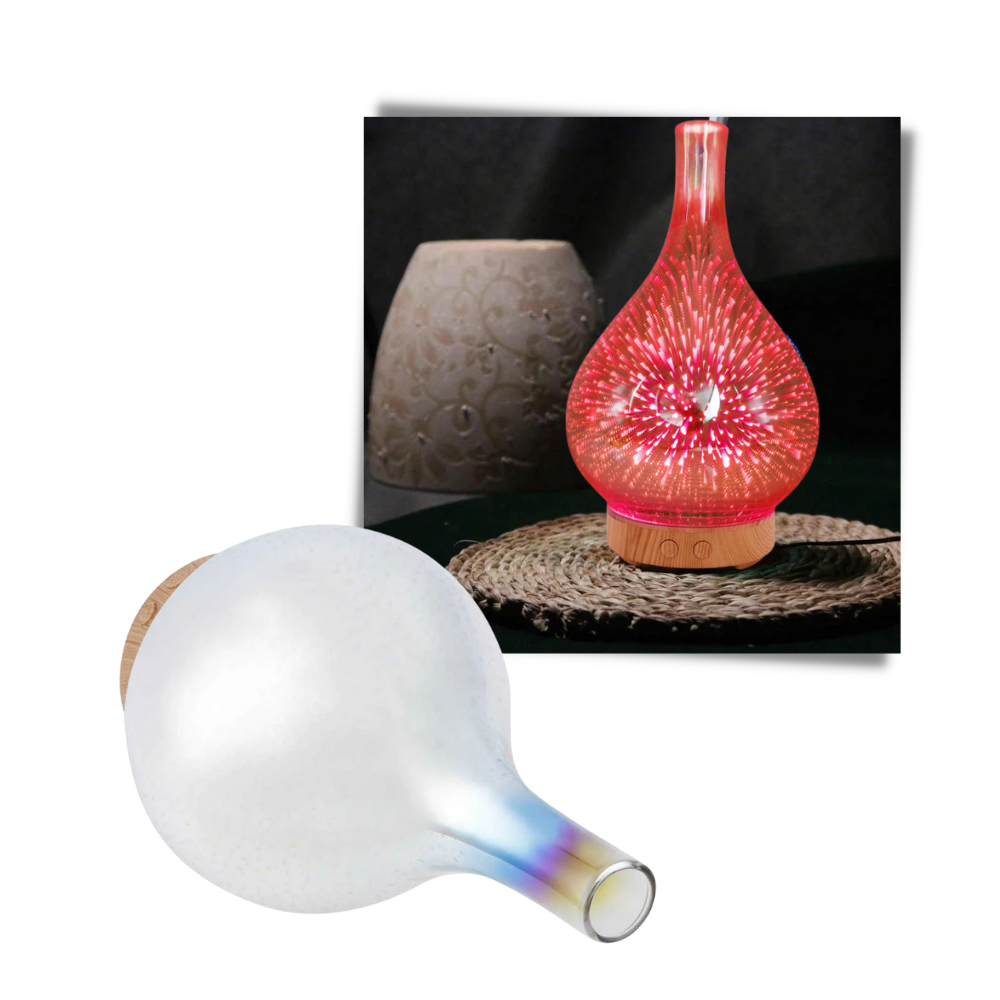 Diffusore di olio essenziale con vaso a forma di fuochi d'artificio - Ozerty