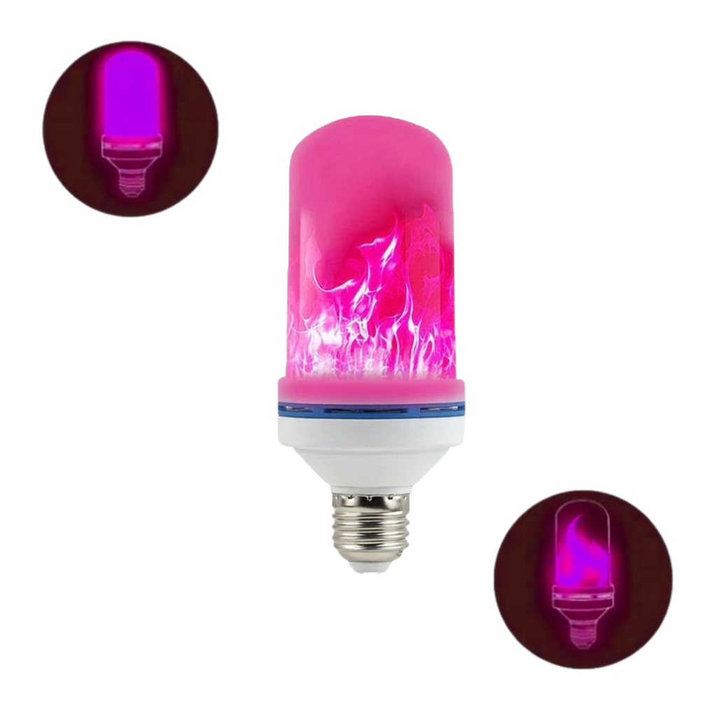 Lampada con fiamma tremolante a LED