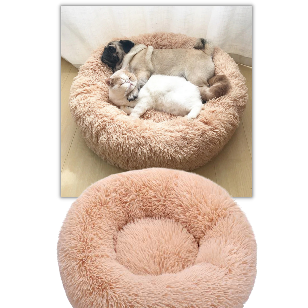 Soffice letto peluche a ciambella per animali - Ozerty
