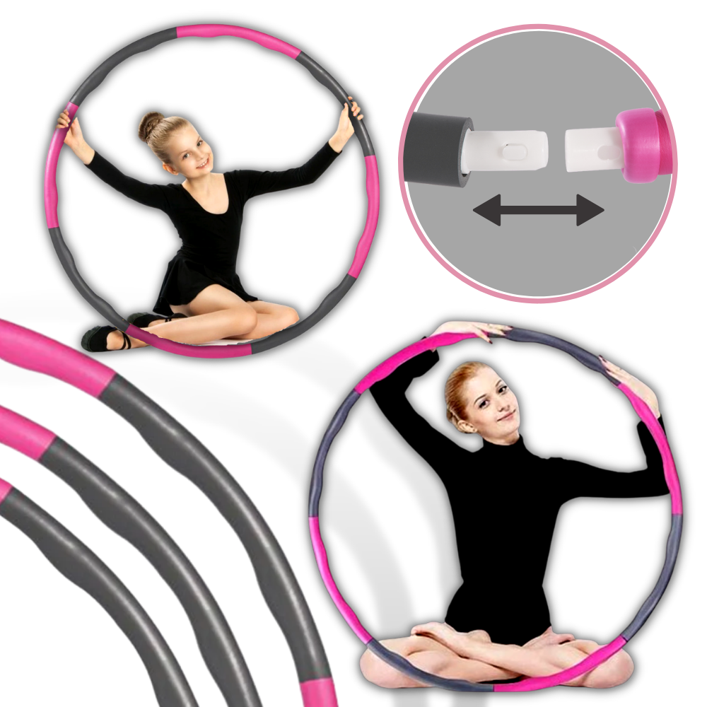 Hula hoop fitness imbottito regolabile