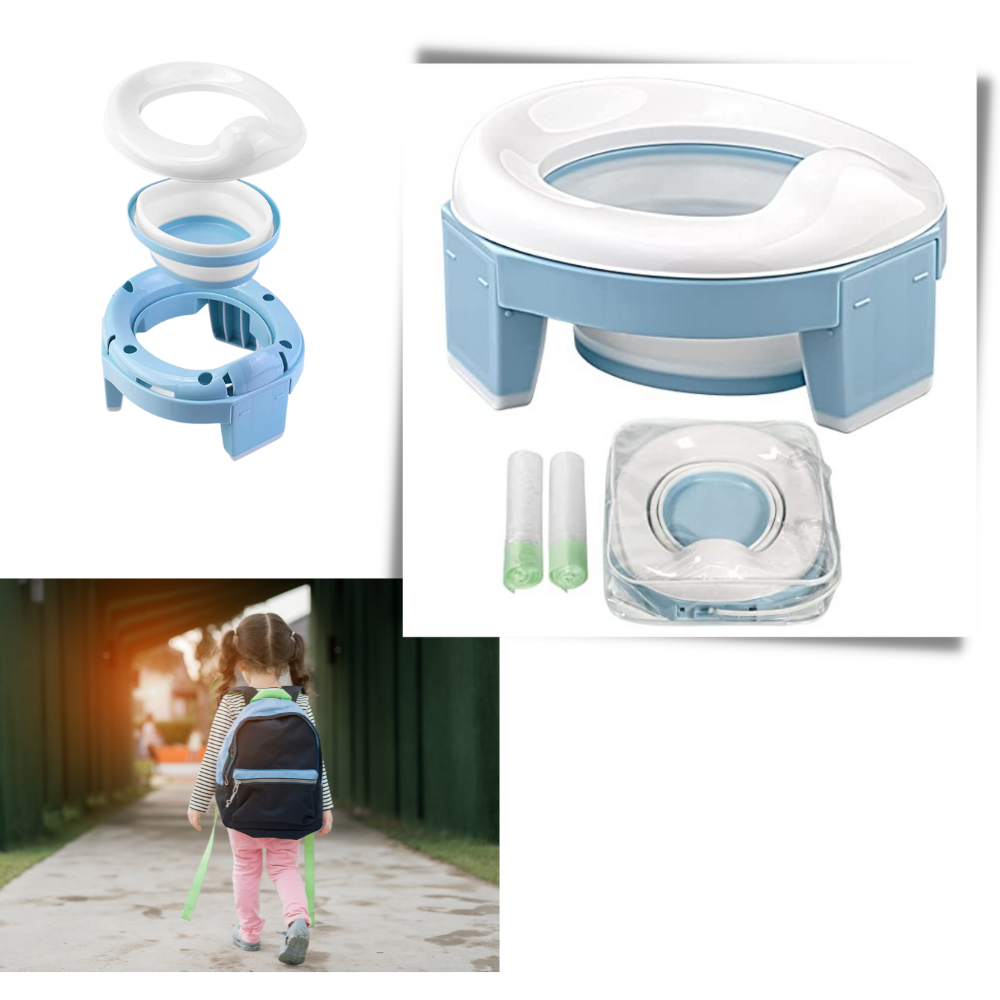 3 in 1 Vasino pieghevole per bambini - Ozerty
