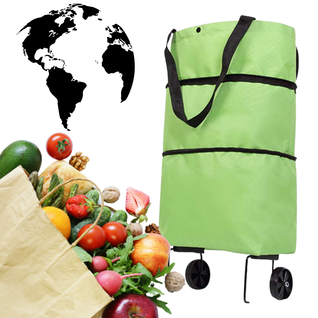 Trolley pieghevole borsa della spesa 30L - Ozerty