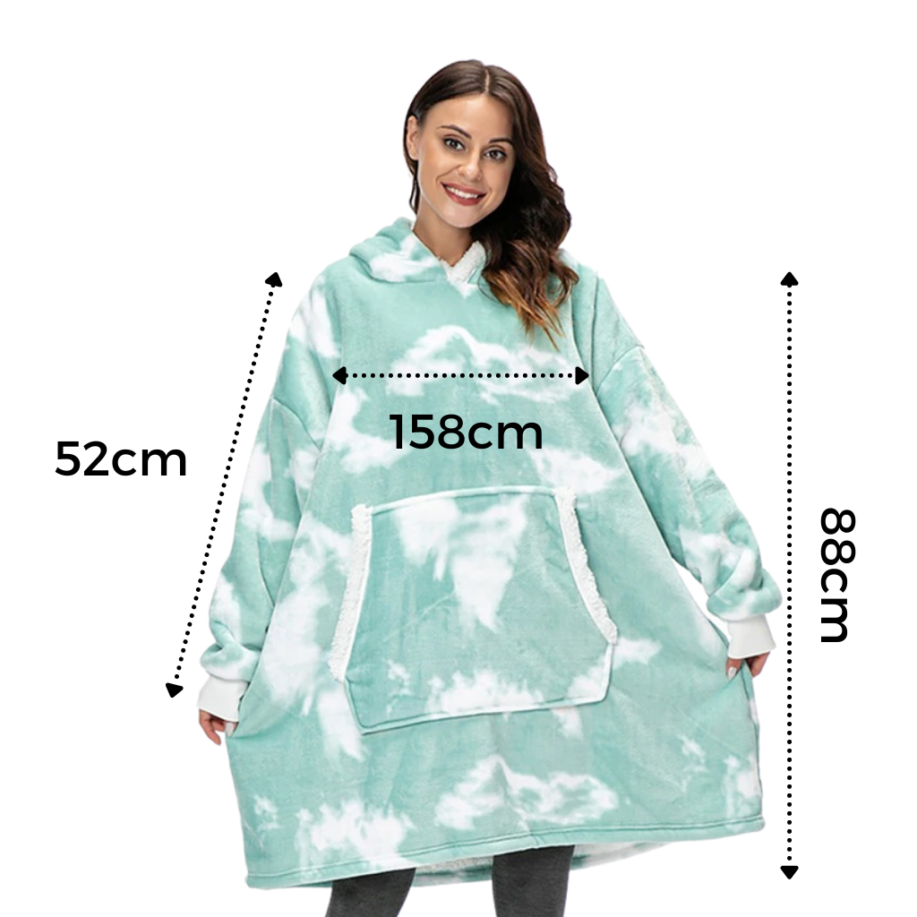 Felpa con cappuccio e coperta gigante - Ozerty