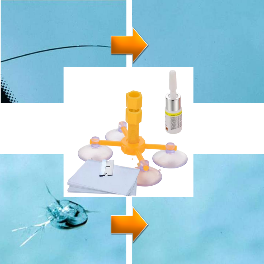 Kit di riparazione del vetro del parabrezza  - Ozerty