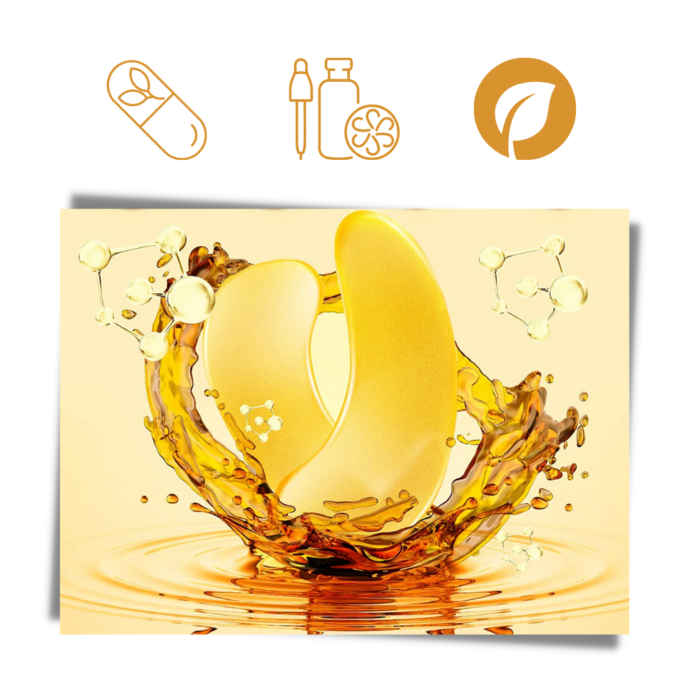 Maschera per gli occhi al collagene d'oro 24K (20 paia)