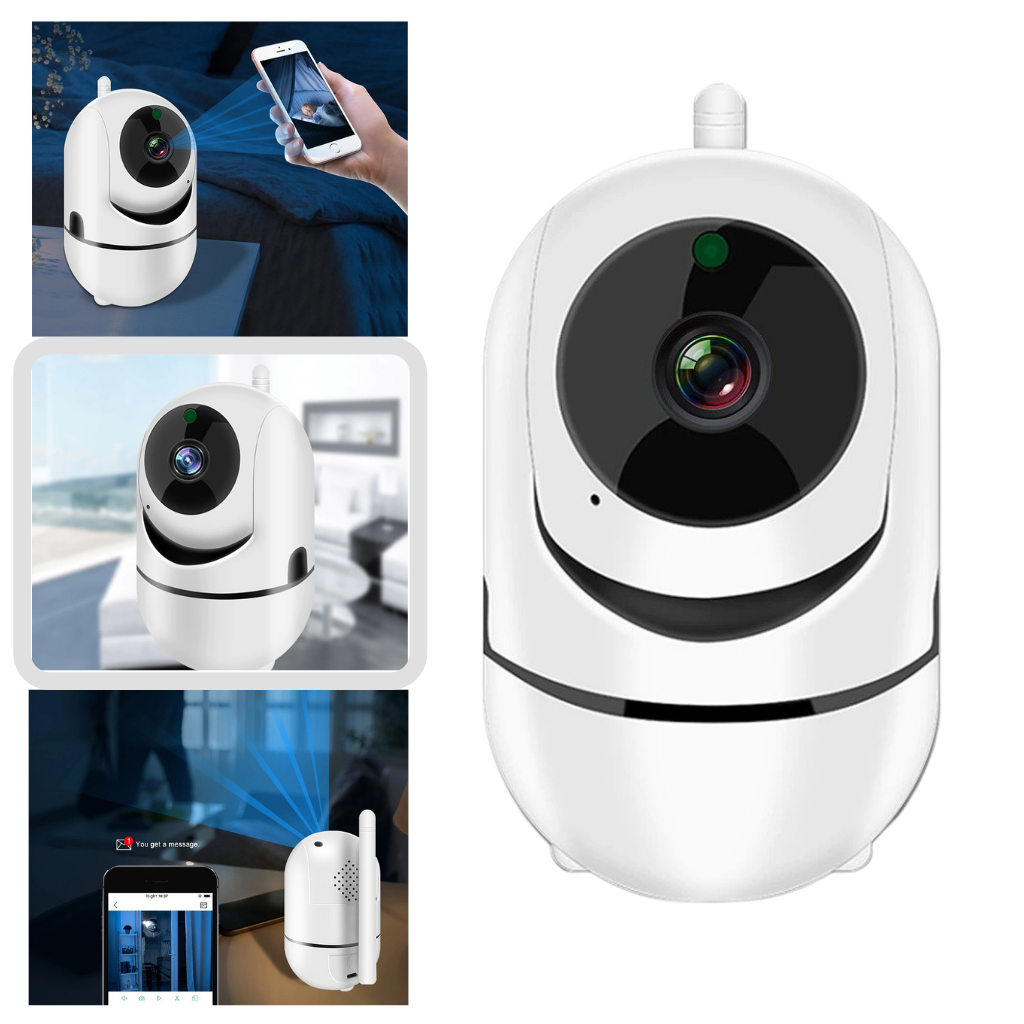 Telecamera di sicurezza wireless HD con suono e rilevamento del movimento - Ozerty