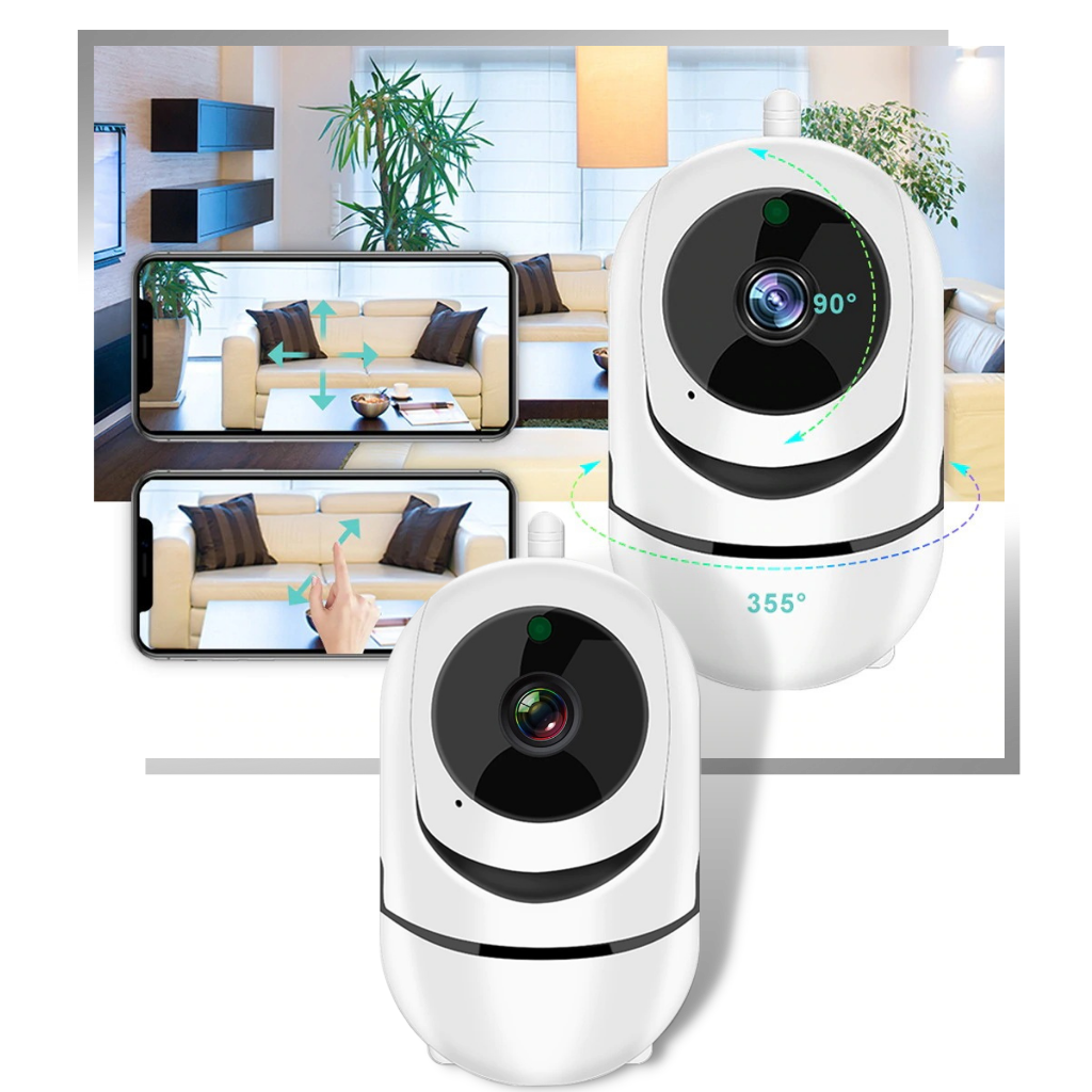 Telecamera di sicurezza wireless HD con suono e rilevamento del movimento - Ozerty