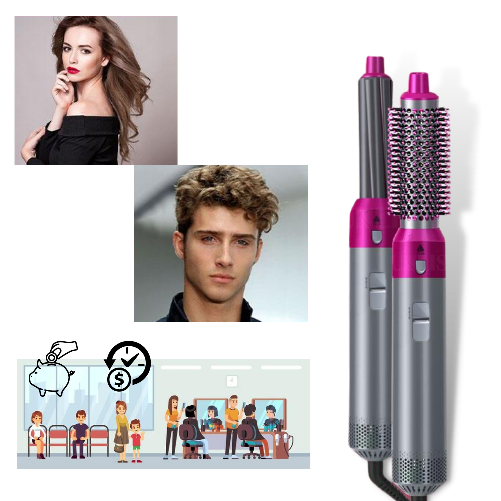 Set di piastre per capelli 5 in 1 - Ozerty
