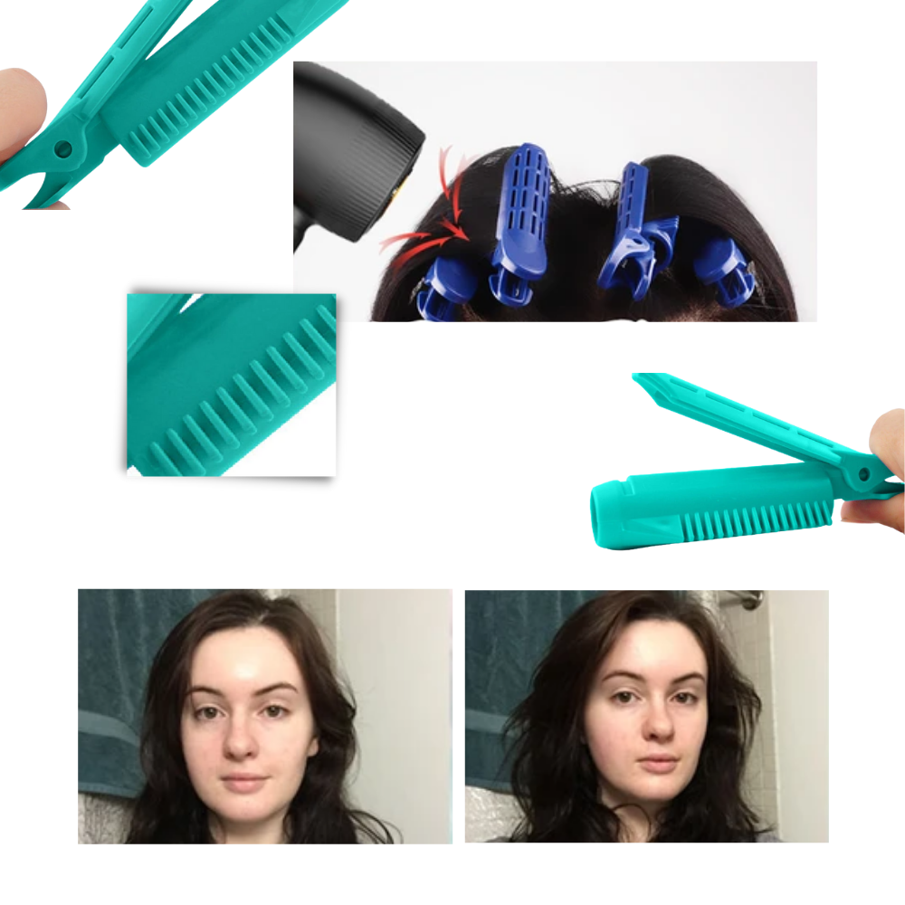Pacchetto di 4 fermagli istantanei per volumizzare i capelli