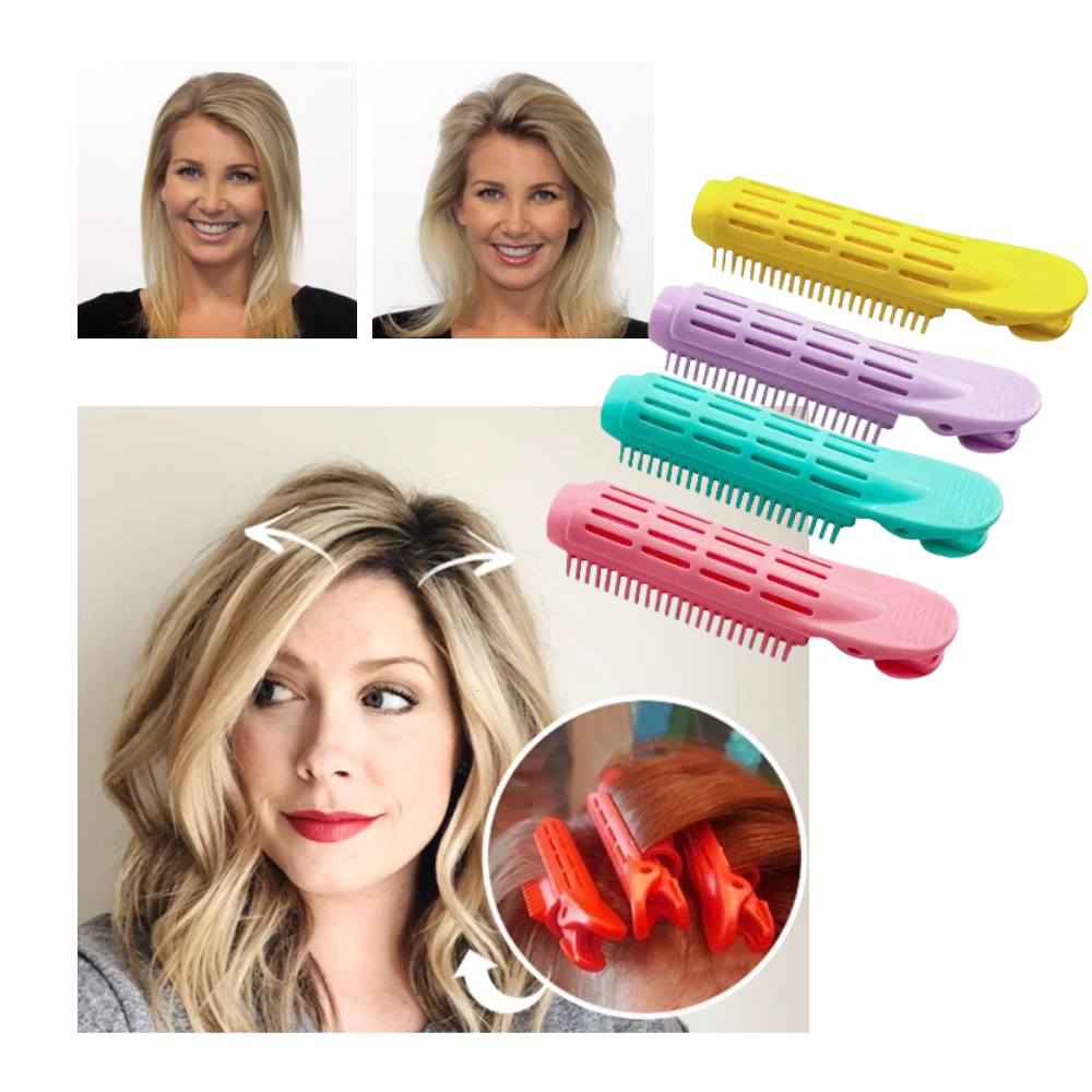 Pacchetto di 4 fermagli istantanei per volumizzare i capelli - Ozerty