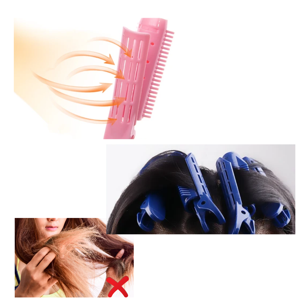 Pacchetto di 4 fermagli istantanei per volumizzare i capelli - Ozerty