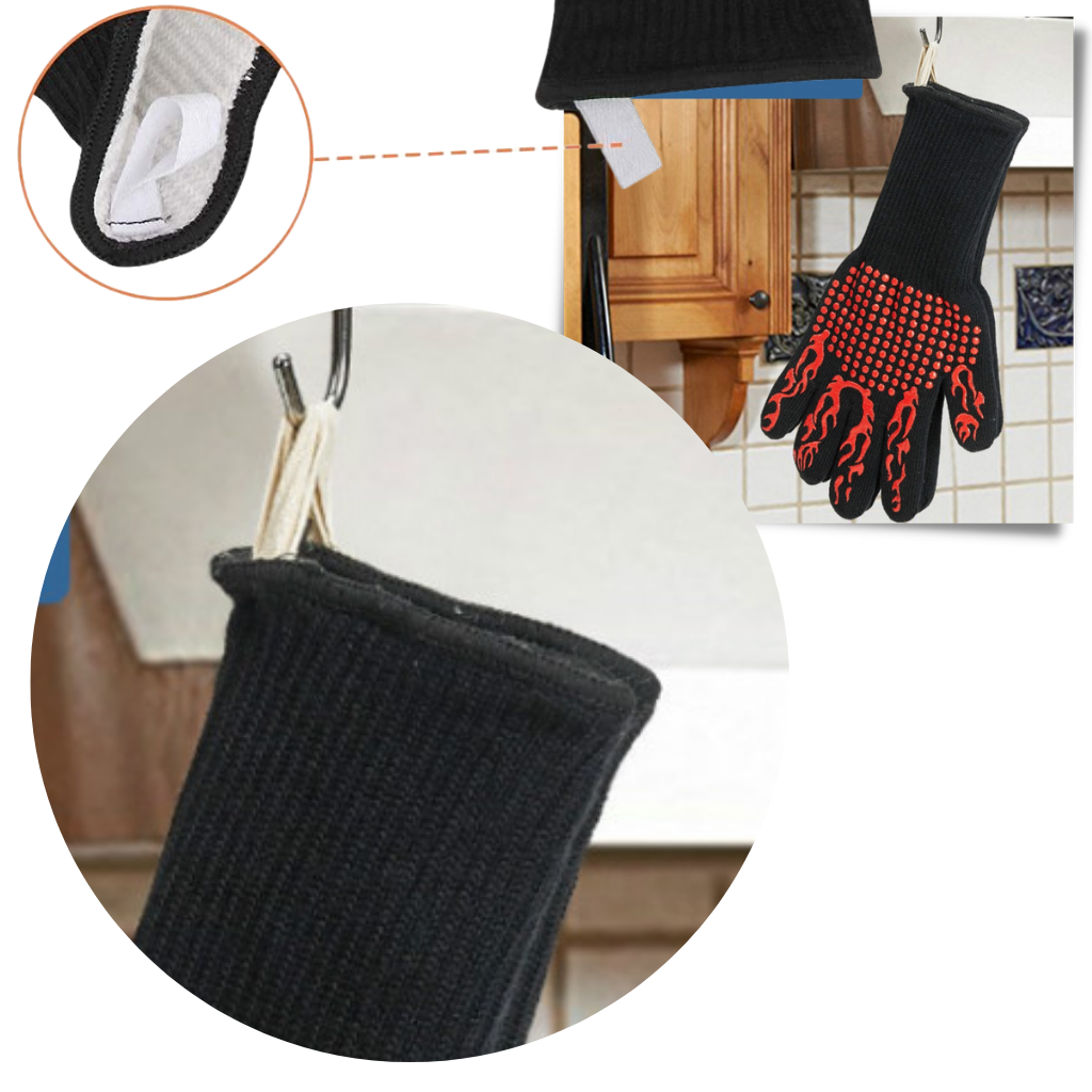 Guanti BBQ resistenti al calore (1 paio) - Ozerty