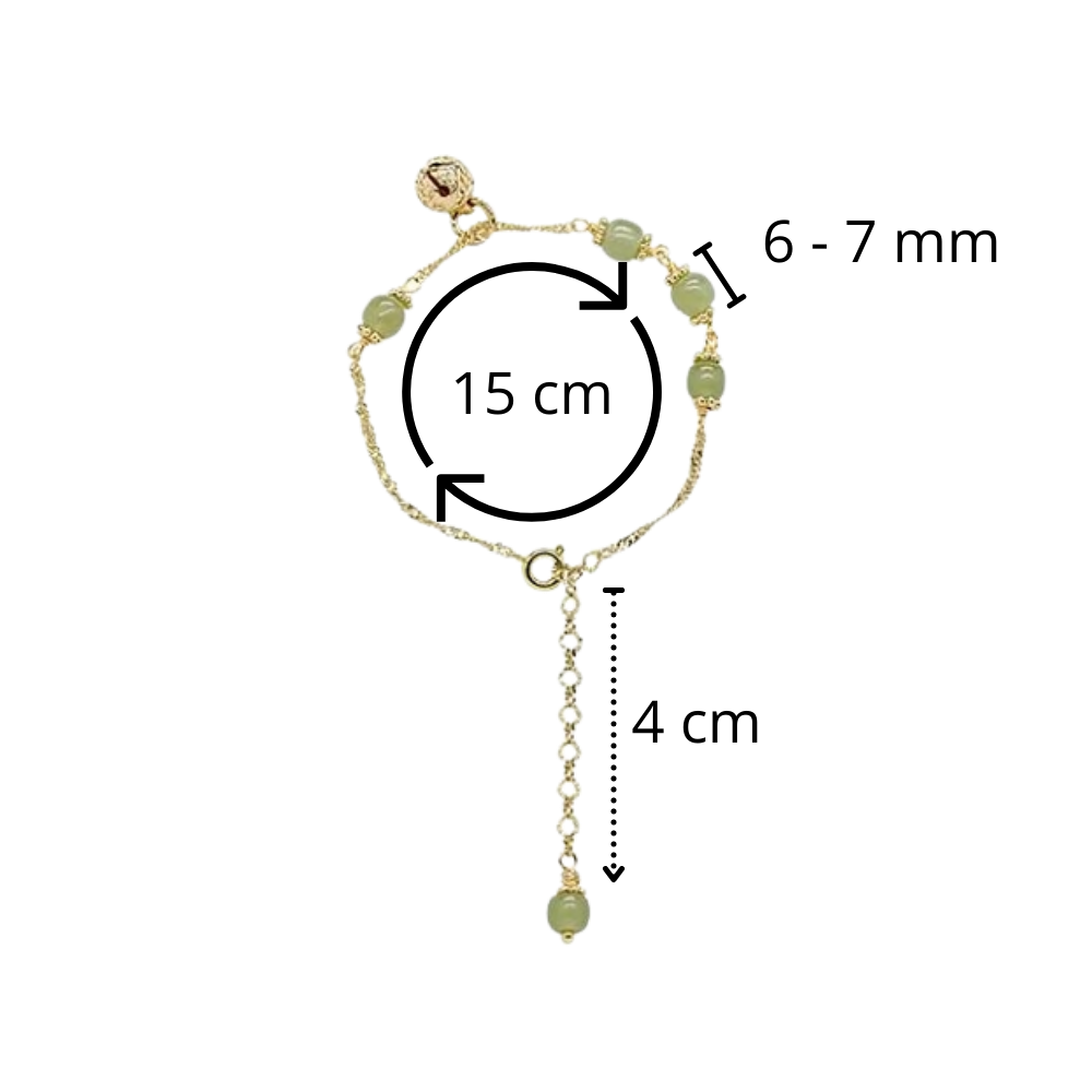 Bracciale a campana di giada Hetian - Ozerty