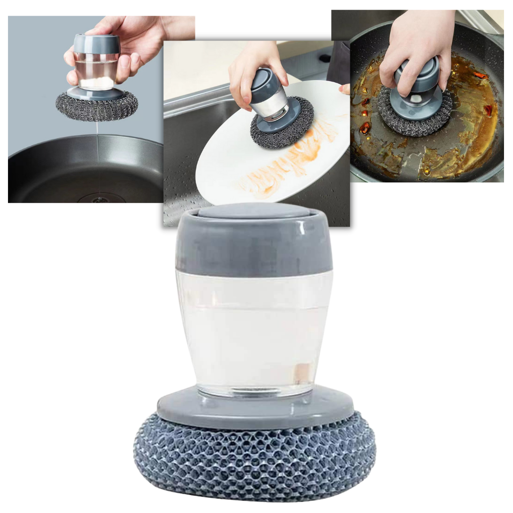 Spazzola palmare per l'erogazione di sapone da cucina - Ozerty