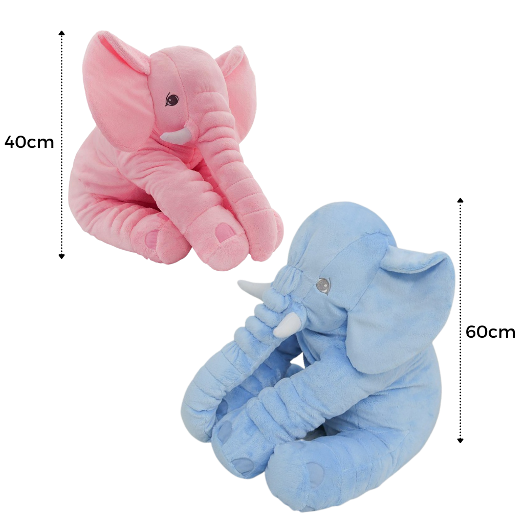 Cuscino grande di peluche di elefante